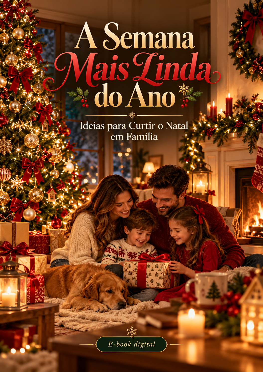Capa oficial do e-book A Semana Mais Linda do Ano — Ideias para Curtir o Natal em Família